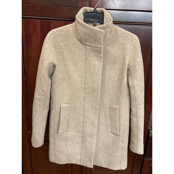 J. Crew Factory Jackets & Blazers - J. Crew Factory Tan City Wool Blend Coat Size 00